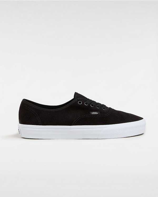 Black Vans Authentic Corduroy Men Sneakers | VN6917534