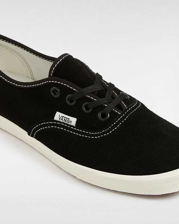 Black Vans Authentic Lowpro Suede Women Sneakers | VN6950817