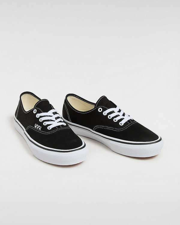 Black Vans Authentic Women Skate Shoes | VN2685193