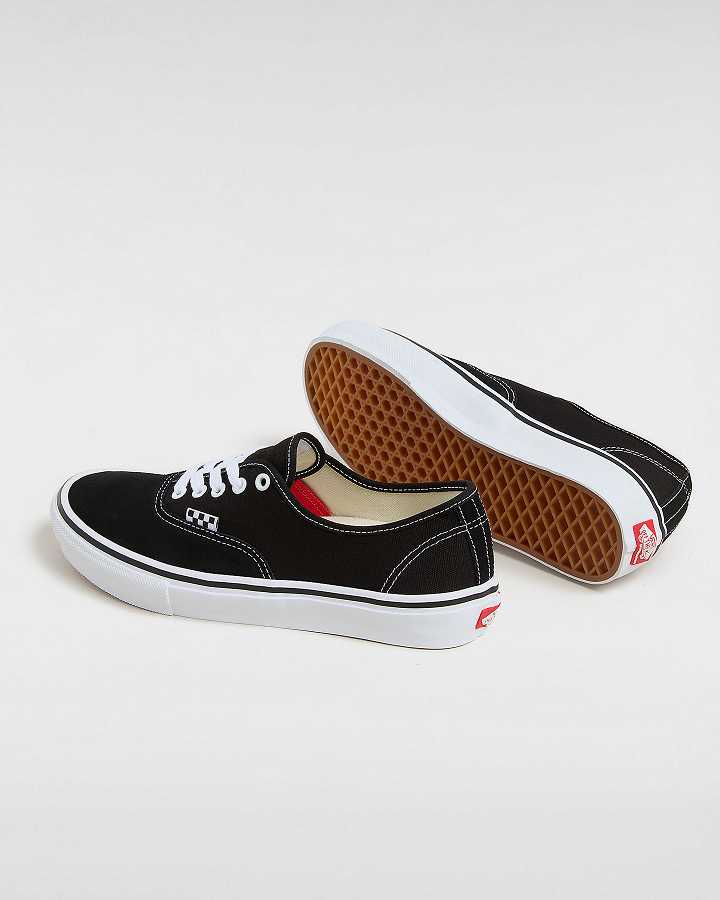 Black Vans Authentic Women Skate Shoes | VN2685193