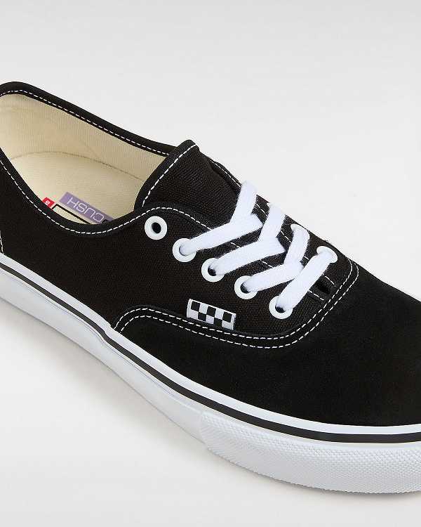 Black Vans Authentic Women Skate Shoes | VN2685193