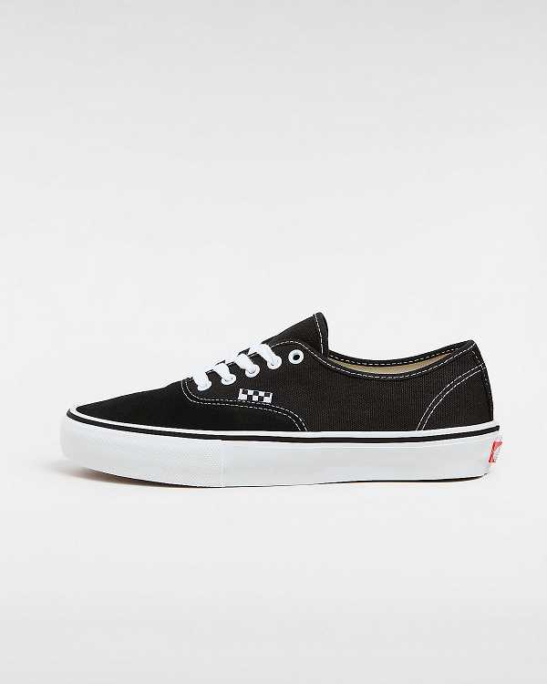 Black Vans Authentic Women Skate Shoes | VN2685193