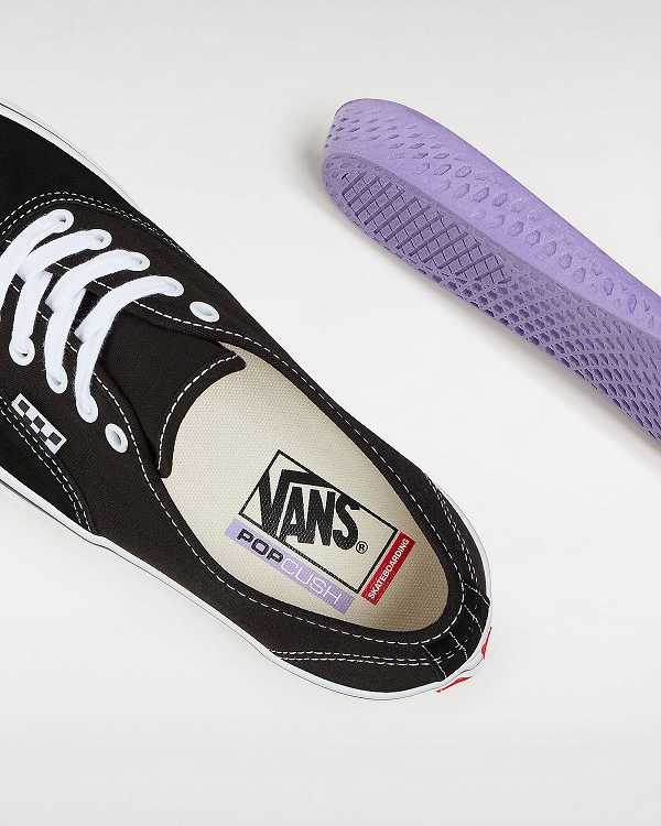 Black Vans Authentic Women Skate Shoes | VN2685193