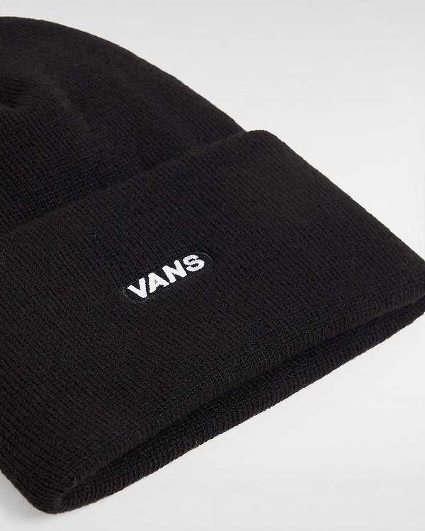 Black Vans Bagley Tall Cuff Unisex Beanie | VN4603791