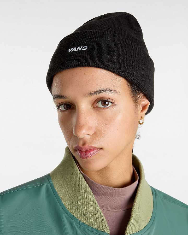 Black Vans Bagley Tall Cuff Unisex Beanie | VN4603791
