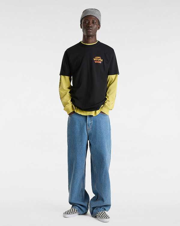 Black Vans Bouya Men T Shirts | VN0529648