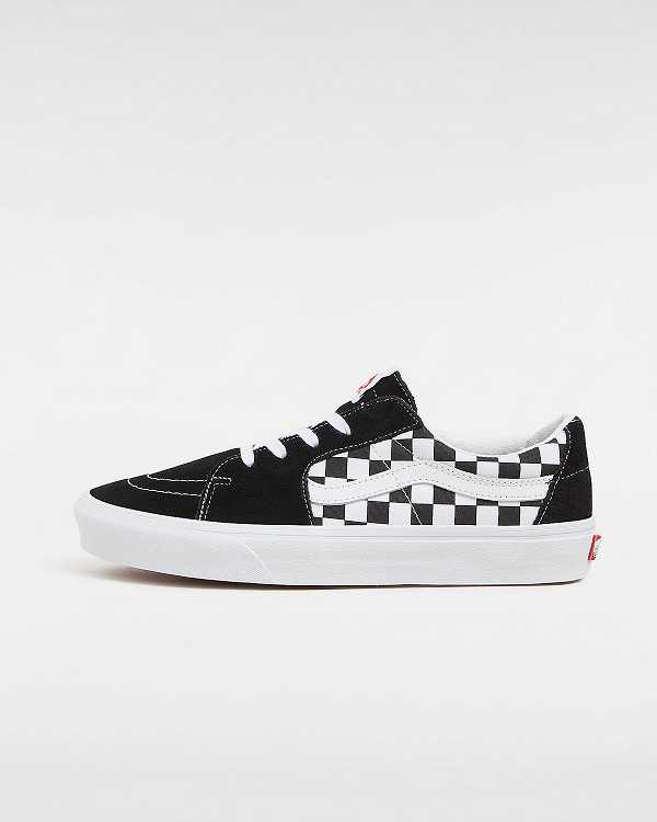 Black Vans Canvas/Suede SK8-Low Men Skate Shoes | VN8012764
