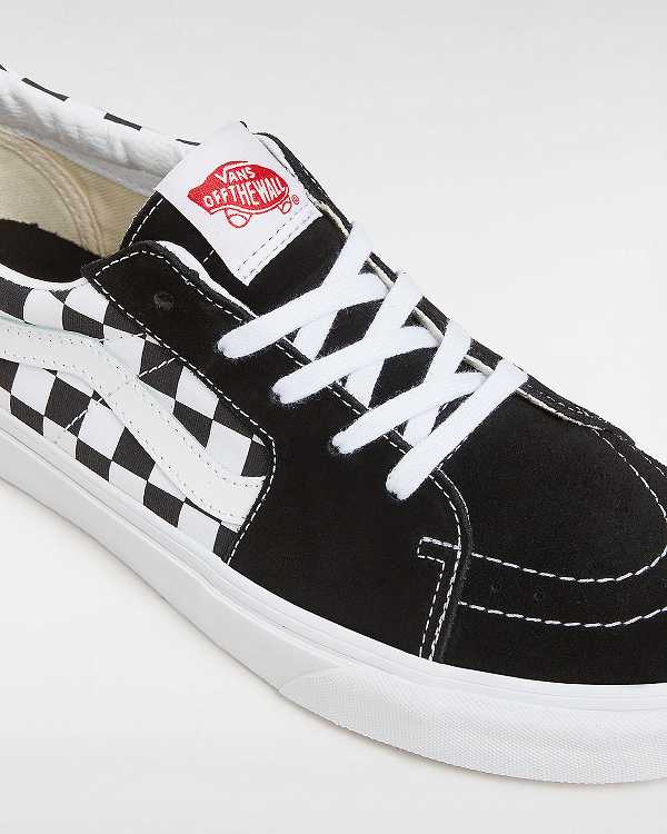 Black Vans Canvas/Suede SK8-Low Women Skate Shoes | VN2897354