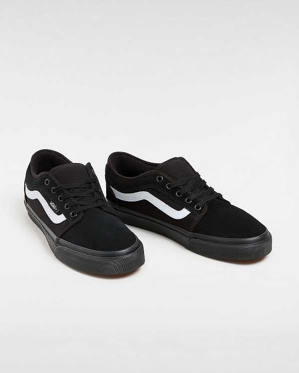Black Vans Chukka Low Sidestripe Women Skate Shoes | VN2158934