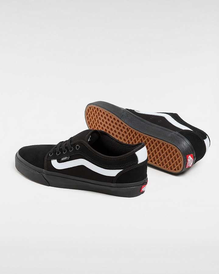 Black Vans Chukka Low Sidestripe Women Skate Shoes | VN2158934
