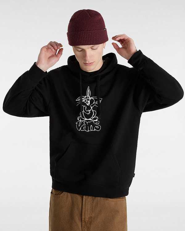 Black Vans Crazy Eddy 66 Loose Women Hoodie | VN5147209