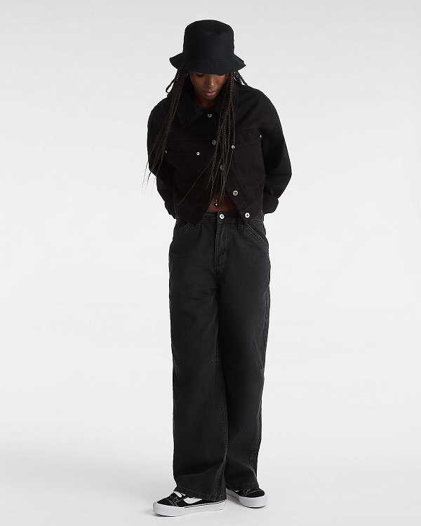 Black Vans Curbside Women Pants | VN3458072