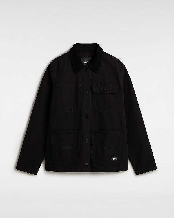 Black Vans Drill Chore Women Jacket | VN4719802