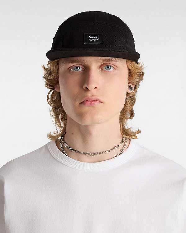Black Vans Easy Patch Camper Unisex Hats | VN9748123