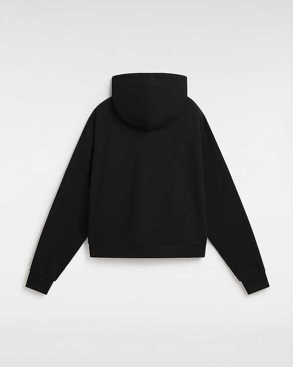 Black Vans Essential Relaxed Fit Women Hoodie | VN6281094