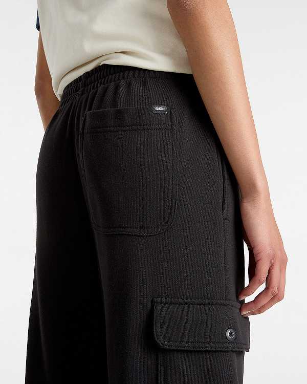 Black Vans Frontside Women Pants | VN1438092
