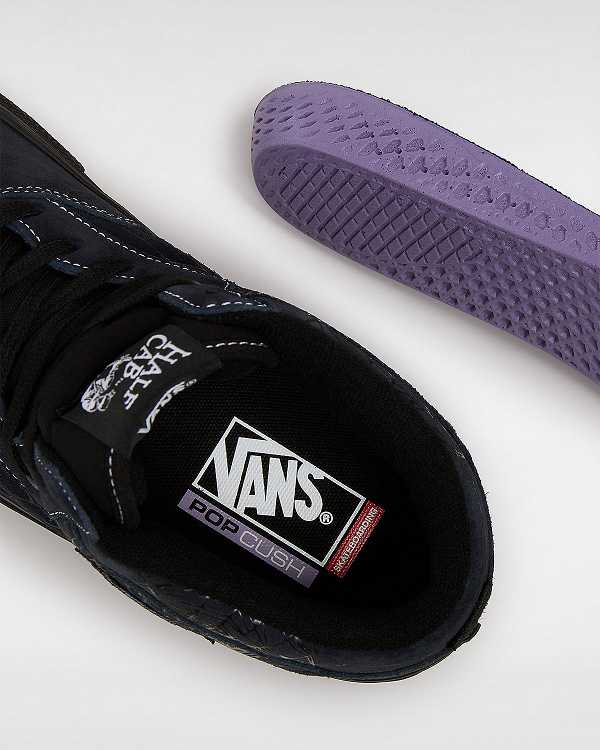 Black Vans Half Cab Web Men Skate Shoes | VN8960432