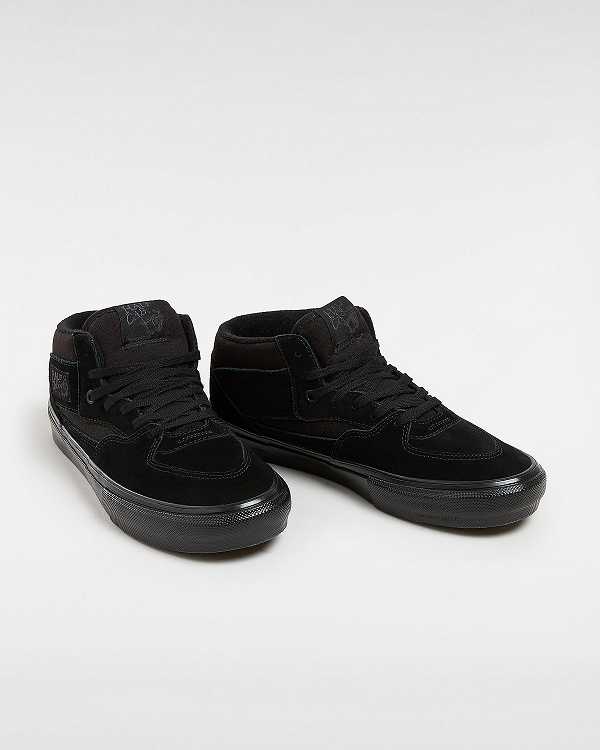 Black Vans Half Cab Women Skate Shoes | VN8710592