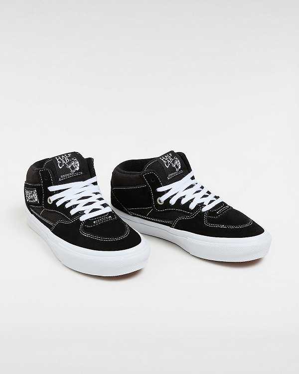 Black Vans Half Cab Women Skate Shoes | VN8306547