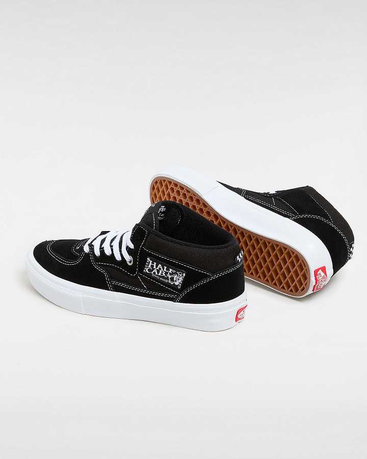 Black Vans Half Cab Women Skate Shoes | VN8306547