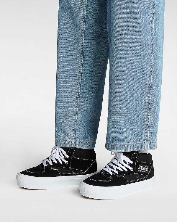 Black Vans Half Cab Women Skate Shoes | VN8306547