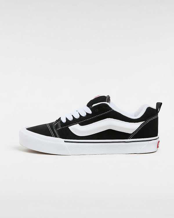 Black Vans Knu Skool Men Skate Shoes | VN7631980