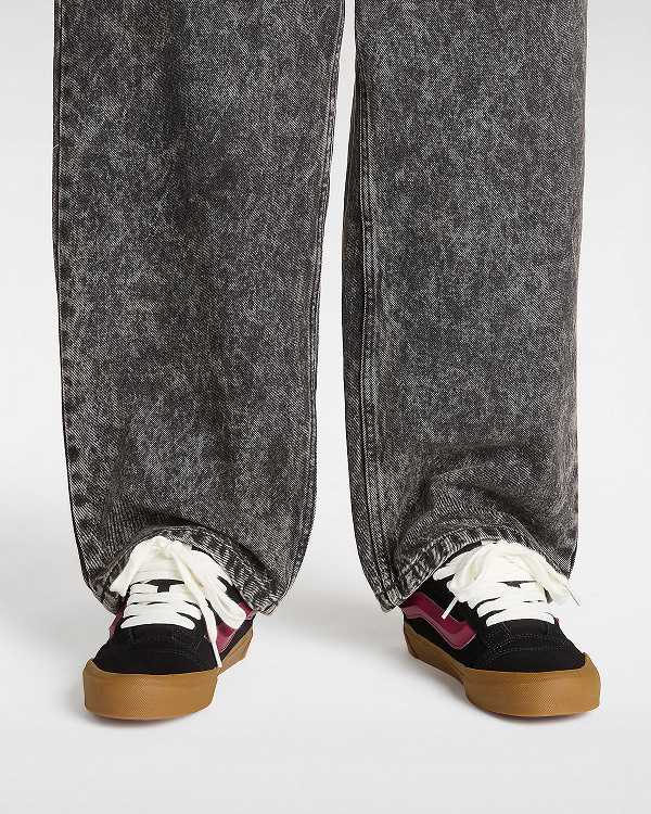 Black Vans Knu Skool Men Sneakers | VN6839410
