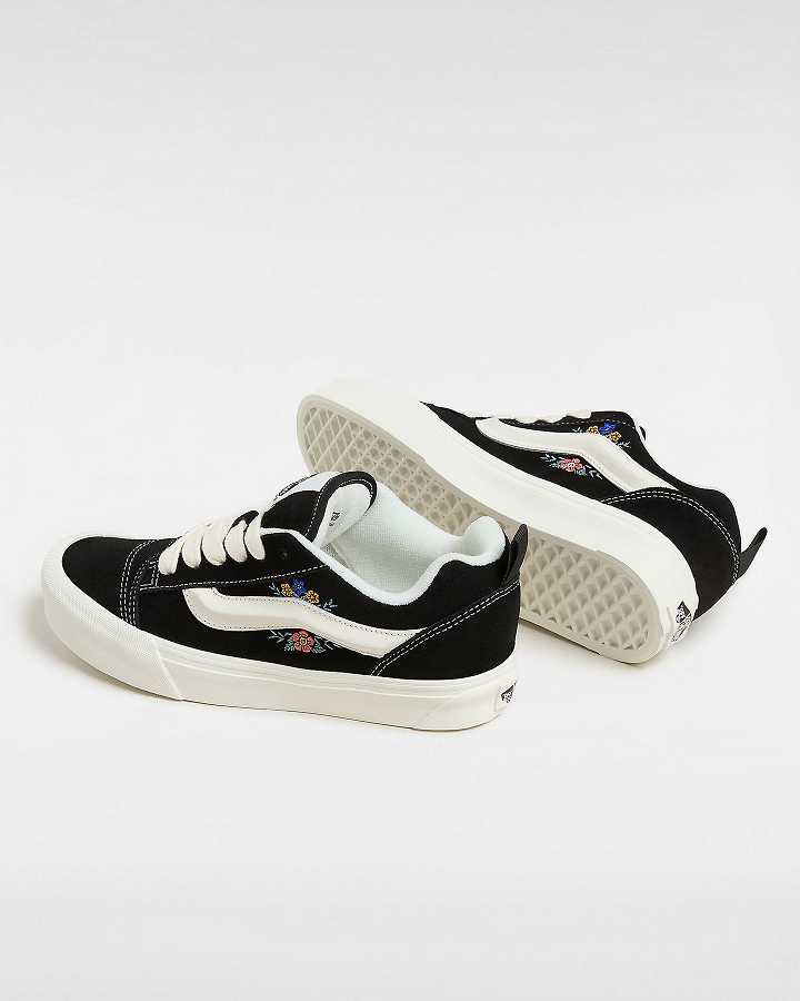Black Vans Knu Skool Men Sneakers | VN8247519