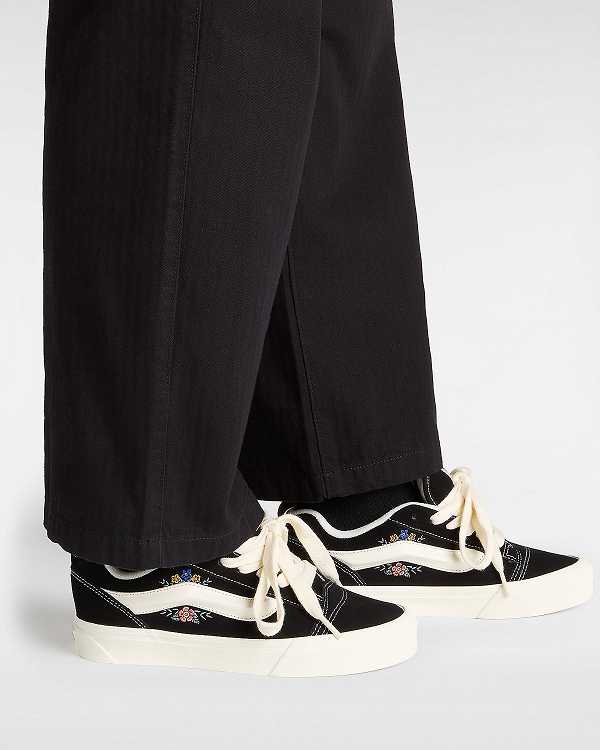 Black Vans Knu Skool Men Sneakers | VN8247519