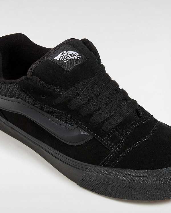 Black Vans Knu Skool Women Skate Shoes | VN7431582