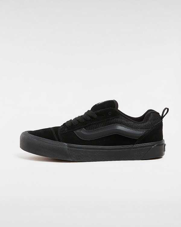 Black Vans Knu Skool Women Skate Shoes | VN7431582
