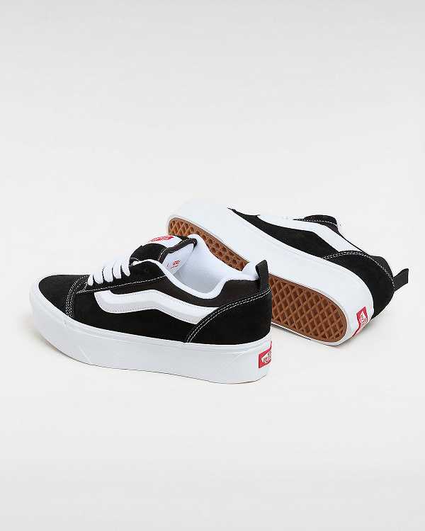 Black Vans Knu Stack Men Sneakers | VN4925108