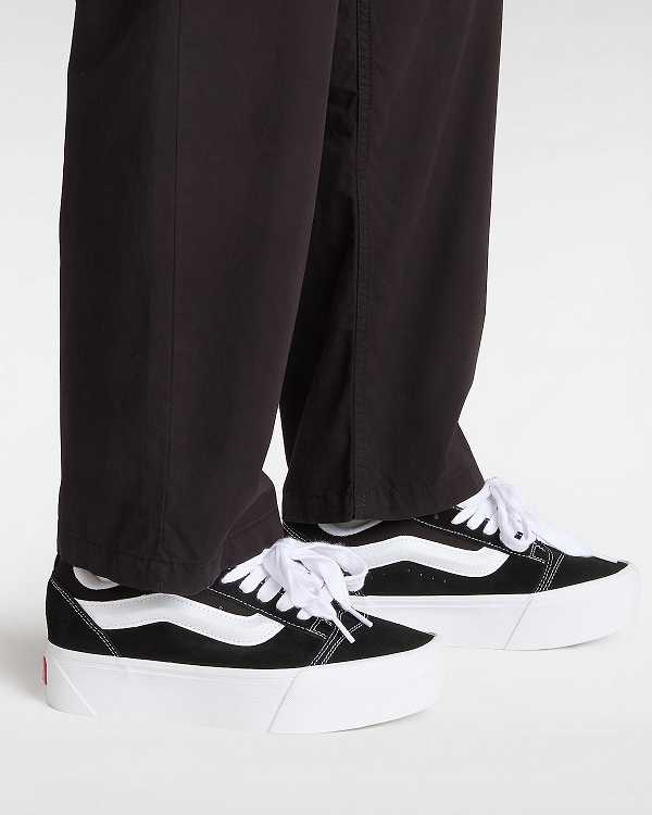 Black Vans Knu Stack Men Sneakers | VN4925108