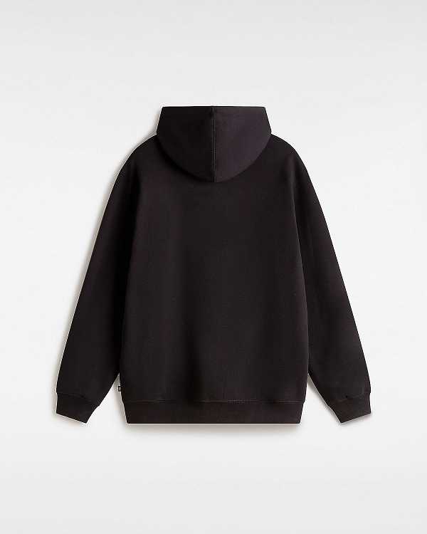 Black Vans Left Chest Embroidered Logo Men Hoodie | VN1306859