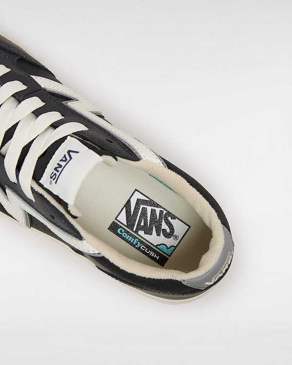Black Vans Lowland ComfyCush Men Tennis Shoes | VN3965281
