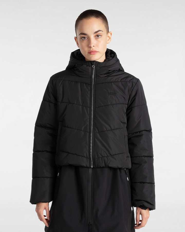 Black Vans MTE Foundry Crop Women Jacket | VN9826540