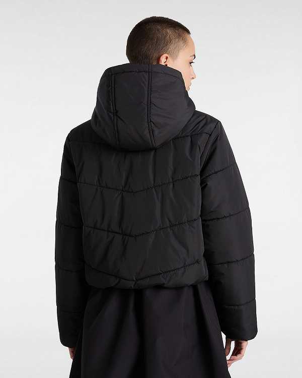 Black Vans MTE Foundry Crop Women Jacket | VN9826540