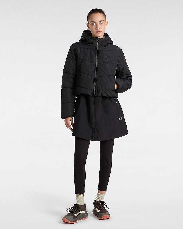 Black Vans MTE Foundry Crop Women Jacket | VN9826540