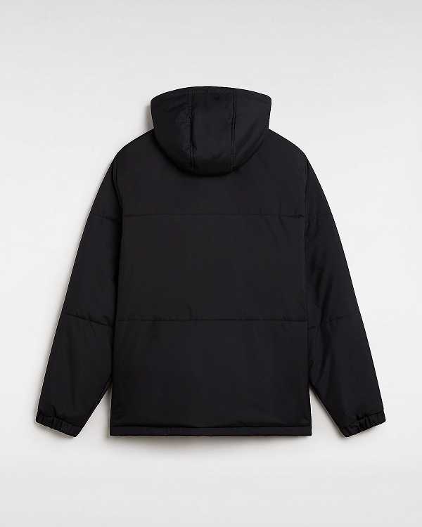 Black Vans MTE Norris Hooded Men Puffer Jacket | VN0935421