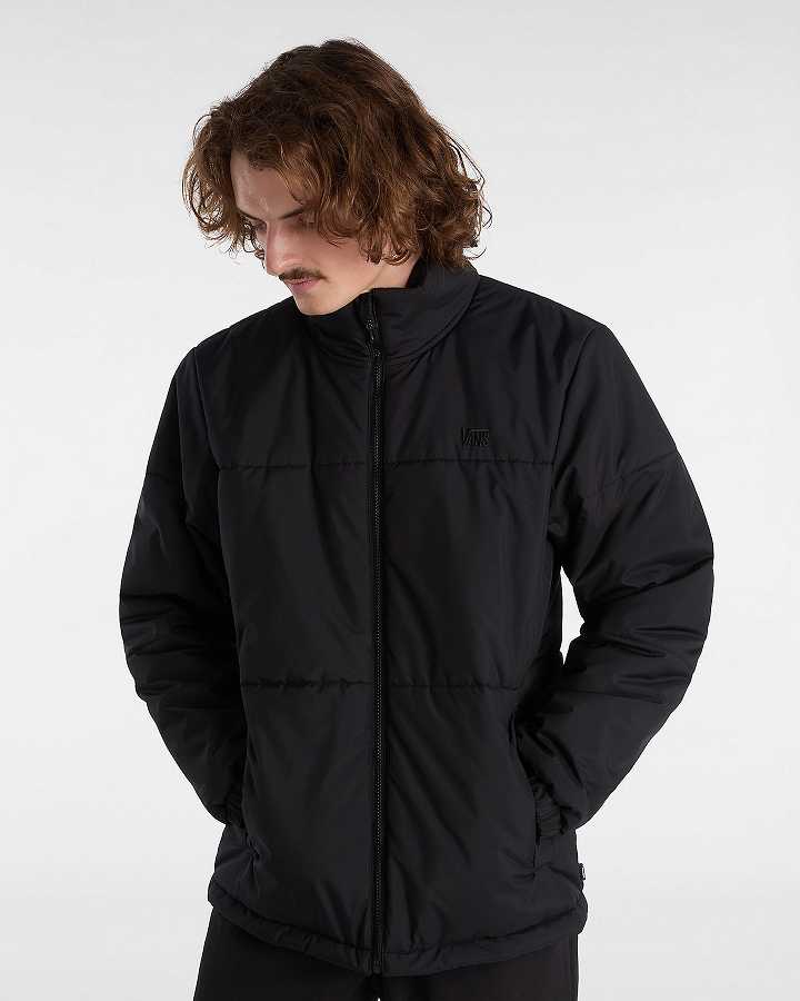 Black Vans MTE Norris Men Puffer Jacket | VN8642739