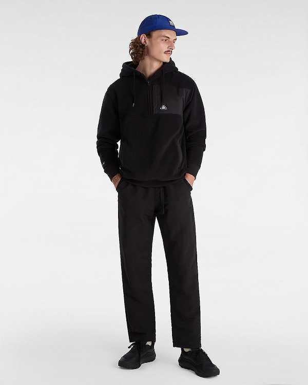 Black Vans MTE Polartec Men Hoodie | VN4372105