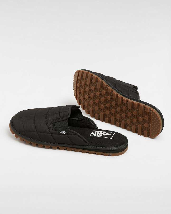 Black Vans MTE Quilted Mountain Women Mules | VN1392680