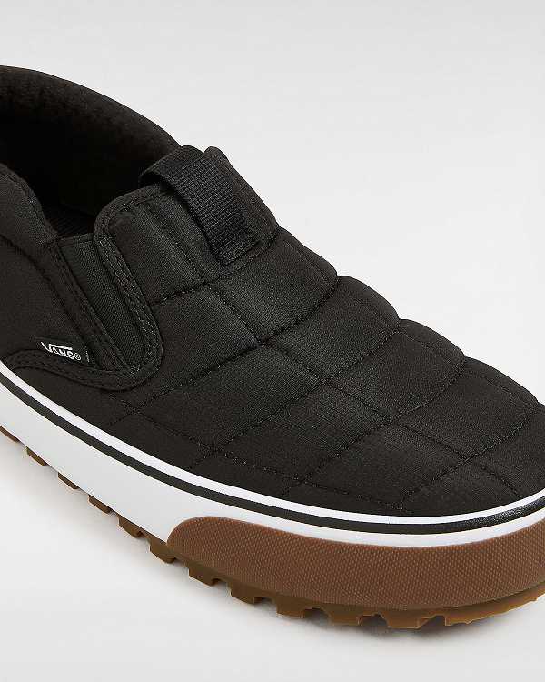 Black Vans MTE Quilted Snow Lodge Slipper Mid Men Slippers | VN6473150