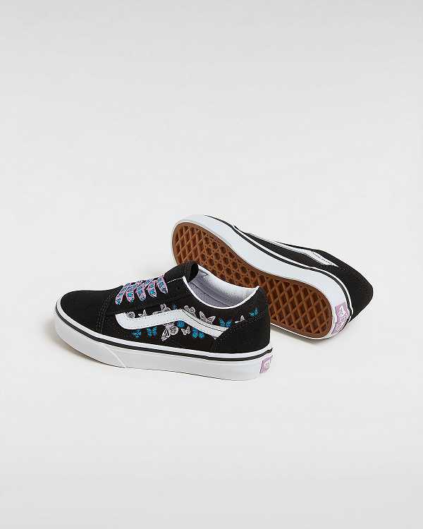 Black Vans Old Skool (4-8 Years) Kids' Sneakers | VN5862704