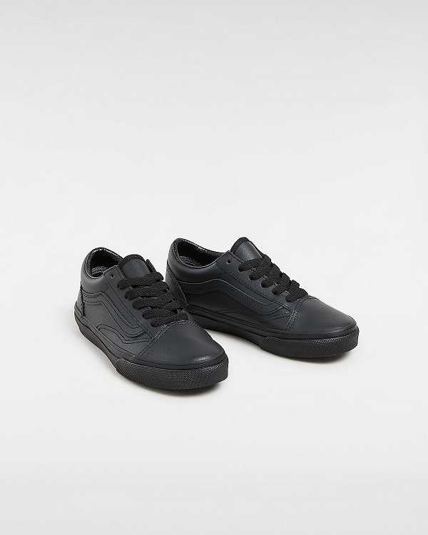 Black Vans Old Skool (8-14 Years) Kids' Sneakers | VN6409283