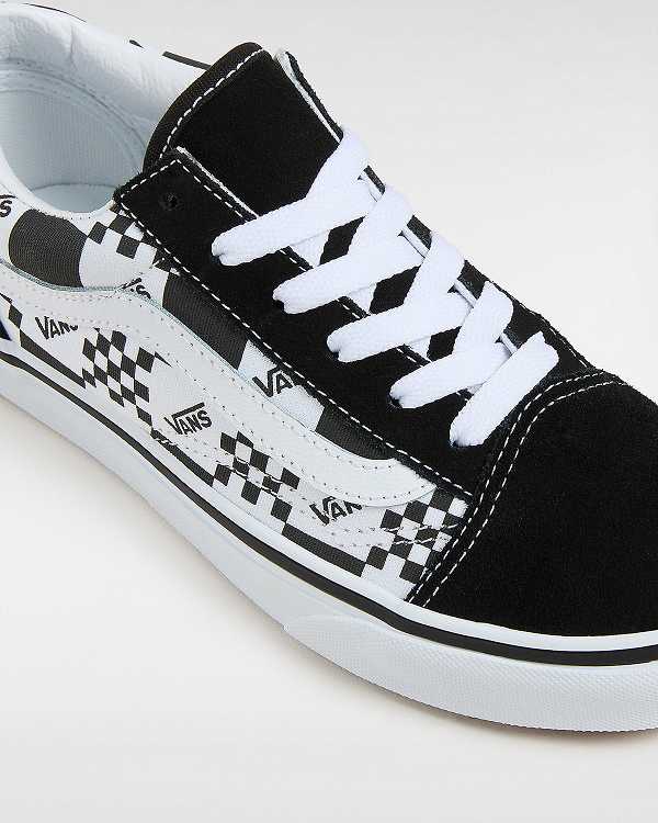 Black Vans Old Skool (8-14 Years) Kids' Sneakers | VN2107845
