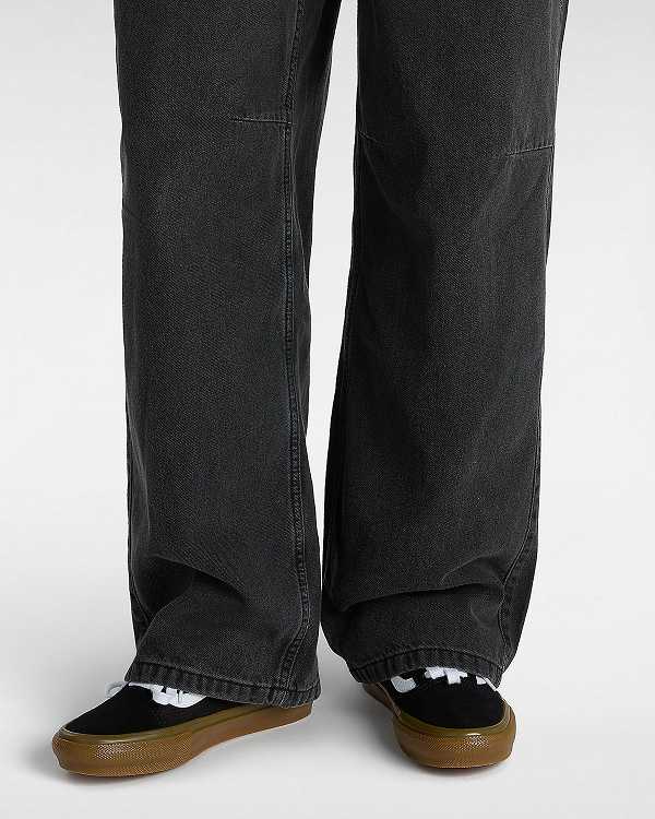 Black Vans Old Skool Men Skate Shoes | VN5796420