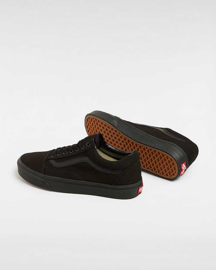 Black Vans Old Skool Men Sneakers | VN8615703