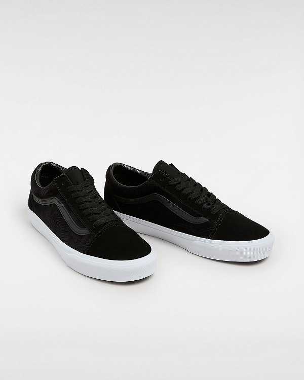 Black Vans Old Skool Pig Suede Women Sneakers | VN9805324