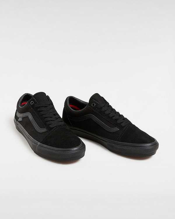Black Vans Old Skool Women Skate Shoes | VN9508261